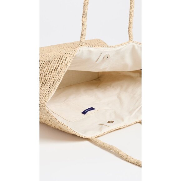 Hat Attack Jane Tote Bag in Natural New Womens Straw Handbag Purse - Picture 4 of 14